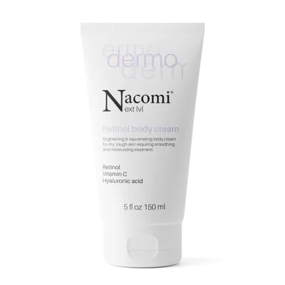 Nacomi Next Lvl Dermo,  Retinol Body Cream (Rozjaśniająco- odmładzający krem do ciała z retinolem i witaminą C)