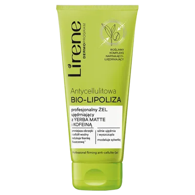 Lirene Dermoprogram Antycellulitowa bio-lipoliza, Profesjonalny żel ujędrniający z yerba matte i kofeiną