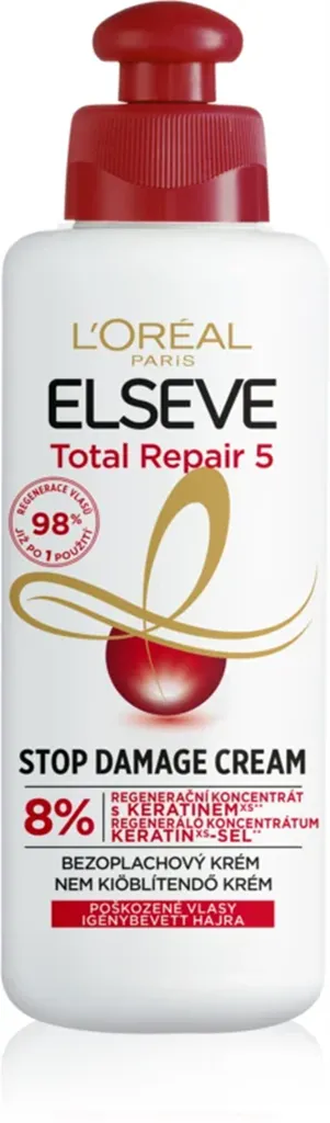 L'Oreal Paris Elseve, Total Repair 5, Stop Damage Cream (Krem regenerujący bez spłukiwania)