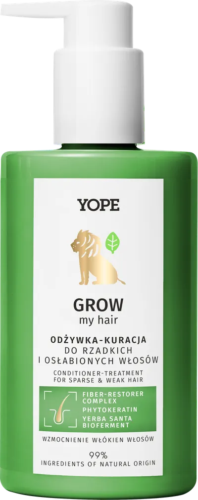 Yope Grow My Hair, Odżywka-kuracja do rzadkich i osłabionych włosów