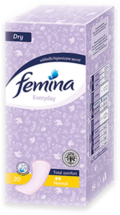 Femina Everyday, Wkładki higieniczne `Normal Total Comfort`