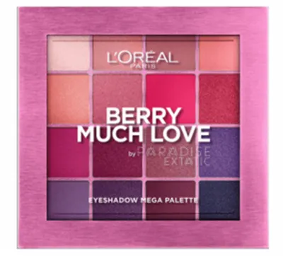 L'Oreal Paris Berry Much Love by Paradise Extatic, Eyeshadow Mega Palette (Paleta cieni do powiek)