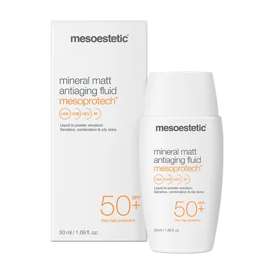 Mesoestetic Mesoprotech Mineral Matt Antiaging Fluid SPF 50+ (Lekki fluid przeciwsłoneczny)