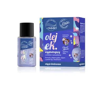 OnlyBio OnlyBio x Wedel, Hair in Balance,  Ptasie Mleczko Jagodowy Shake, Olejek wygładzający z efektem rozświetlenia