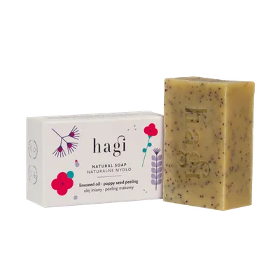 Hagi Poppy Seed Peeling Soap (Naturalne mydło z peelingiem makowym)
