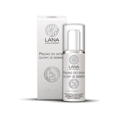 Lana Luxury Cosmetics Silver Collection, Regenerujący peeling do skóry głowy ze srebrem