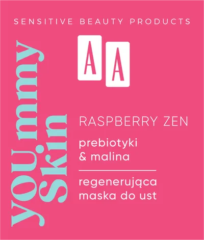 AA YOU.mmy Skin, Raspberry Zen, Regenerująca maska do ust