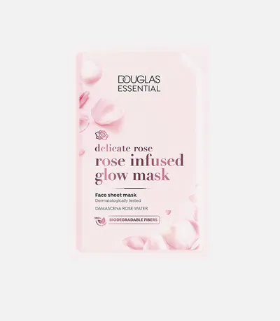 Douglas Collection Essential, Delicate Rose, Rose Infused Glow Mask (Rozświetlająca maska w płachcie do twarzy)