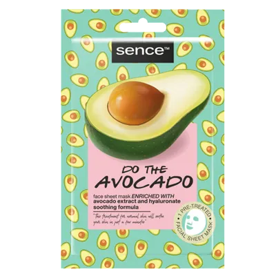 Sence Beauty Do The Avocado!, Sheet Mask (Maseczka w płachcie `Awokado`)