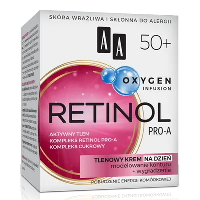AA Oxygen Infusion, Retinol Pro-A, Tlenowy krem na dzień 50+