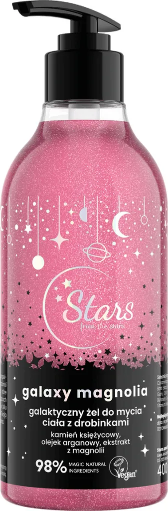 Stars from the stars Galaktyczny żel do mycia ciała z drobinkami `Galaxy Magnolia`