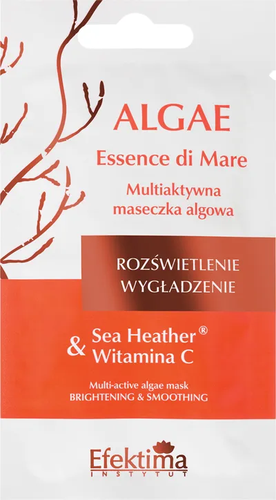 Efektima Algae Essence di Mare, Rozświetlenie i Wygładzenie, Multiaktywna maseczka algowa