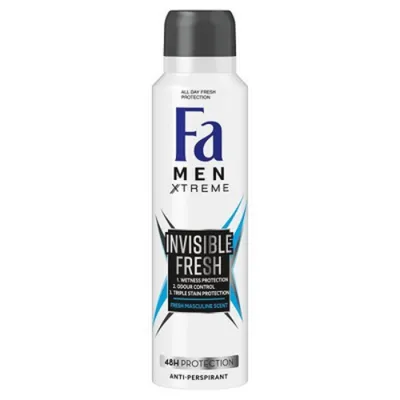 Fa Men Xtreme, Invisible Fresh Anti-perspirant Spray 48h (Antyperspirant w sprayu dla mężczyzn)