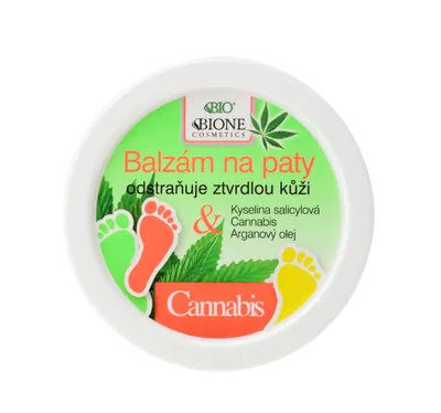 Bione Cosmetics Cannabis Heel, Balm Removes Hard Skin (Balsam do stóp z olejem konopnym)
