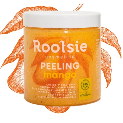 Rootsie Cosmetics Peeling cukrowo-solny do ciała `Słodkie mango`