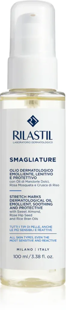 Istituto Ganassini Rilastil, Smagliature, Stretch Marks Dermalogical Oil (Żel-olejek do masażu na blizny i rozstępy z olejkiem migdałowym)