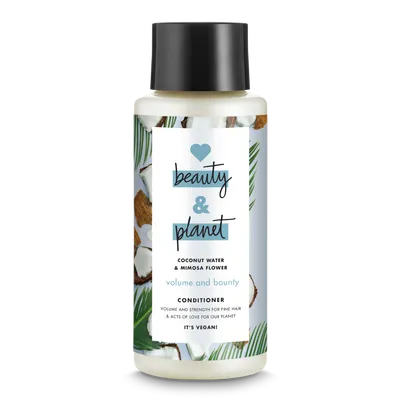 Love Beauty and Planet Volume and Bounty, Coconut Water & Mimosa Flower Conditioner (Odżywka do włosów cienkich i pozbawionych objętości z wodą kokosową i kwiatem mimozy)