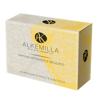 Alkemilla Eco Bio Cosmetics Sapone Delicato al Profumo di Pesca e Albicocca (Mydło delikatne w kostce `Brzoskwinia i morela`)