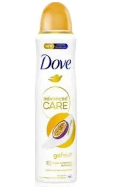 Dove Advanced Care, Go Fresh, Passionfruit & Lemongrass, 72h Anti-Perspirant Spray (Marakuia i Trawa cytrynowa, Antyperspirant w sprayu)