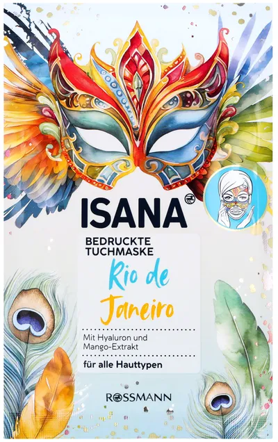 Isana Rio de Janeiro, Intensywnie nawilżająca maska w płachcie