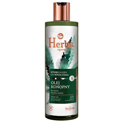 Herbs Hydro olejek  do mycia ciała do skóry bardzo suchej  `Olej konopny`