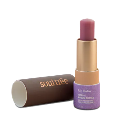 SoulTree Lip Balm (Naturalna pomadka ochronna do ust `Fiołek & Masło kokum`)