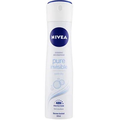 Nivea Pure Invisible, Quick Dry, Antyperspirant w sprayu
