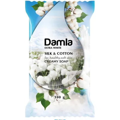 Damla Extra White Silk & Cotton Creamy Soap (Kremowe mydło nawilżające)