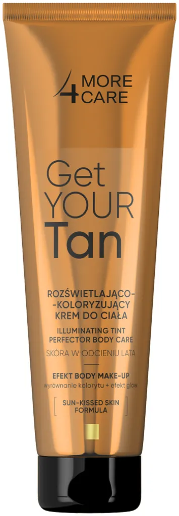 More4Care Get Your Tan, Rozświetlająco-koloryzujący krem do ciała