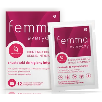 femma Everyday, Chusteczki do higieny intymnej