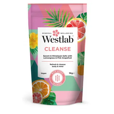Westlab Cleanse, Epson & Himalayan Salts With Lemongrass & Pink Grapefruit (Oczyszczająca sól do kąpieli z trawą cytrynową i różowym grejpfrutem)