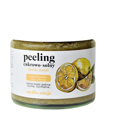 Mydło Stacja Peeling do ciała cukrowo - solny `Daleki świat`