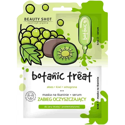 Beauty Shot Botanic Treat, Oczyszczająca maska dwuetapowa do twarzy