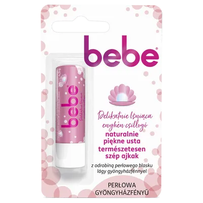 Bebe (Young Care) Lip Balm (Pielęgnacyjna pomadka do ust perłowa `Delikatnie lśniąca` (nowa wersja))