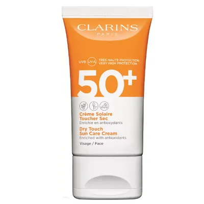 Clarins Dry Touch Sun Care Cream SPF 50+ (Krem przeciwsłoneczny do twarzy)