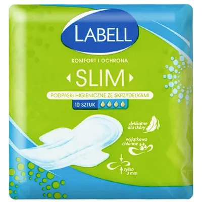 Labell Slim, Podpaski higieniczne ze skrzydełkami
