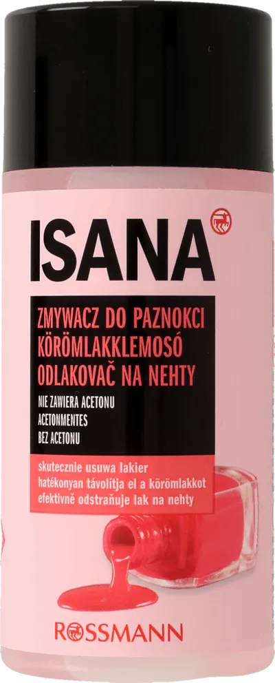 Isana Zmywacz do paznokci bez zawartości acetonu (nowa wersja)