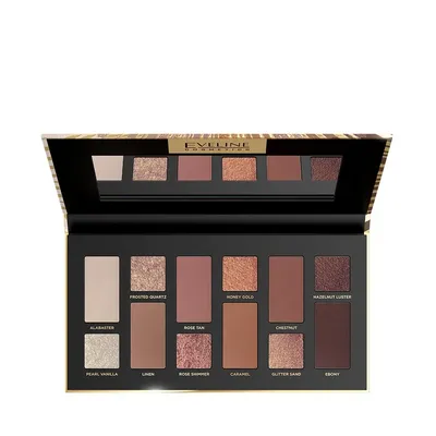 Eveline Cosmetics Variete, Timeless Bronze Edition Eyeshadow Palette (Paleta 12 cieni do powiek)