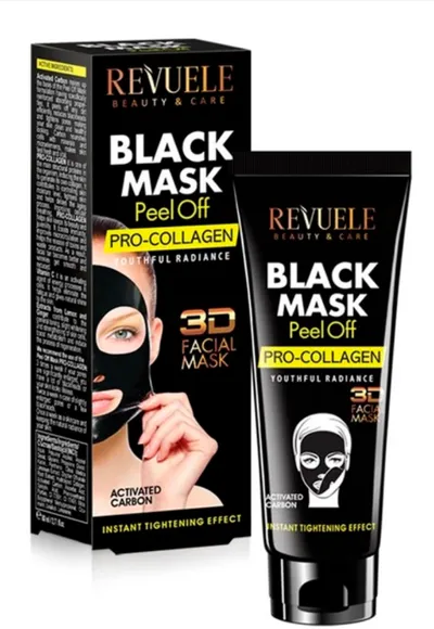 Revuele Black Mask Peel Off Pro-Collagen (Maska peel-off do twarzy)