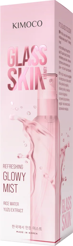 Kimoco Beauty Glass Skin, Refreshing Glowy Mist (Odświeżająca mgiełka do twarzy)