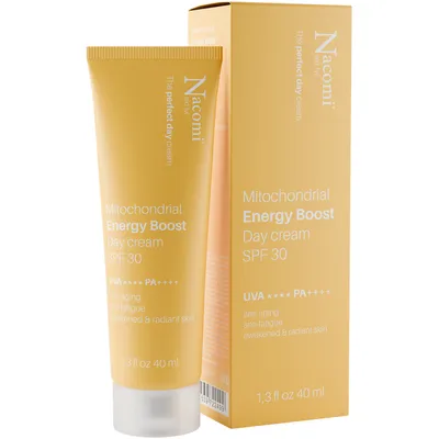 Nacomi Next Lvl, The Perfect Day Cream, Mitochondrial Energy Boost Day Cream SPF30 (Energetyzujący krem do twarzy  z ochroną mitochondrialną SPF 30)