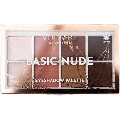 Vollare Cosmetics Basic Nude Eyeshadow Palette (Paleta cieni do powiek)