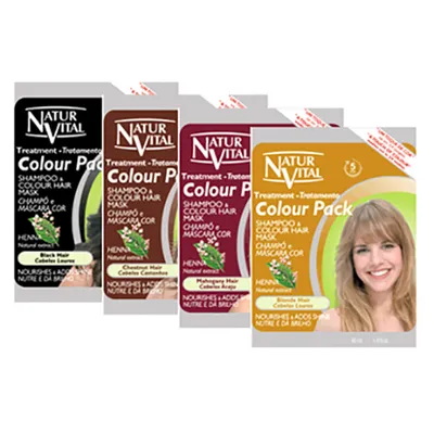 NaturVital Treatment Colour Pack (Szampon koloryzujący + maska do włosów)