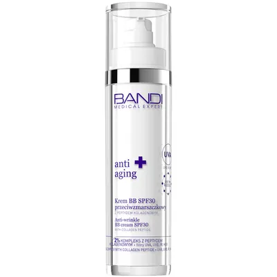 Bandi Anti Aging, Krem BB SPF30 przeciwzmarszczkowy z peptydem kolagenowym