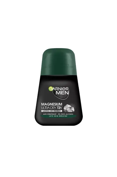 Garnier Men, Magnesium Ultra Dry 72 h, Antyperspirant roll-on dla mężczyzn