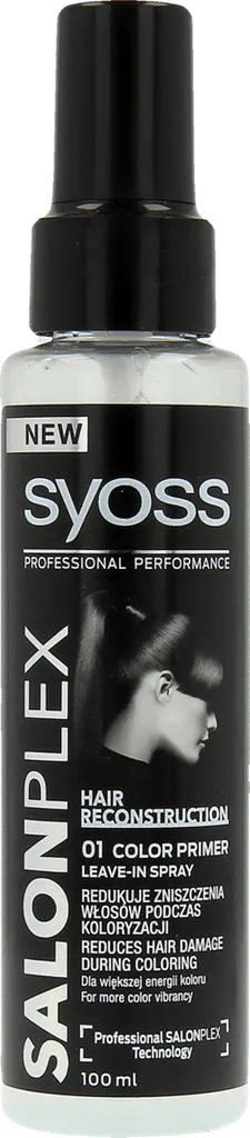 Syoss SalonPlex, Hair Reconstruction, 01 Color Primer Leave-in Spray (Baza ochronna podczas koloryzacji)