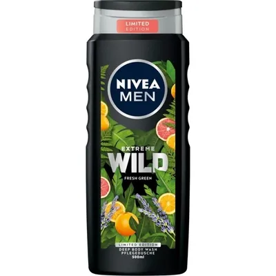 Nivea Men, Extreme Wild, Fresh Green Deep Body Wash (Żel pod prysznic dla mężczyzn)