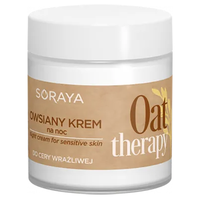 Soraya Oat Therapy, Owsiany krem na noc do cery wrażliwej