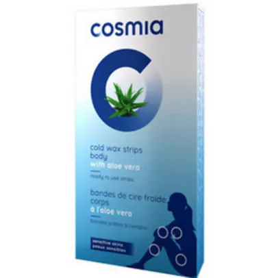 Cosmia Cold Wax Strips Body with Aloe Vera (Paski do depilacja ciała z woskiem na zimno z aloesem)