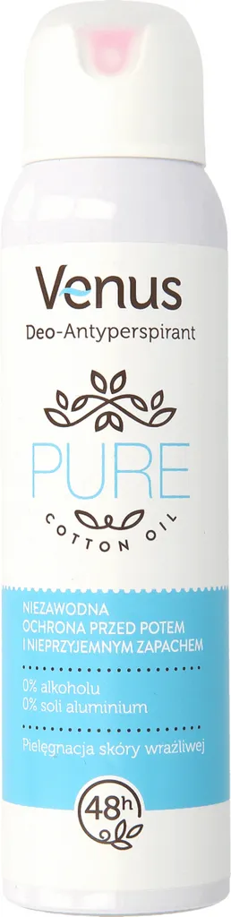 Venus Pure Cotton Oil, Dezodorant w sprayu dla kobiet 48h